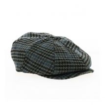 Casquette Brood Herringbone Noir/Bleu/Vert - Brixton - 60 cm - polyester/laine - Chine