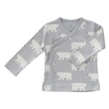 Baby-Shirt mit Überschlag Polar bear