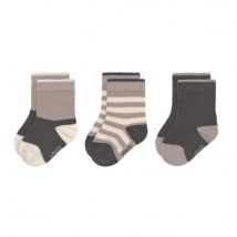 Socken Anthracite & Taupe - 3-er Pack - GOTS