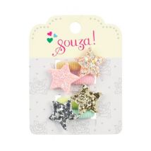 Souza for Kids - Haargummi Angelie - Sterne - Rosa & Blau