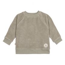 Sweatshirt aus Frottee - Olive