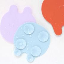 Rutschfeste Badematte Grippi - Quallen 8 Stück blau/orange - Quut