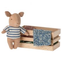 Baby-Pig-Jungenpuppe mit ihrer Box - Maileg