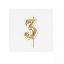Kerze Goldene Nummer - 3 - My little day