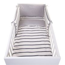 Bettbezug und Kopfkissenbezug - 100x140 cm - Navy Jersey - Childhome