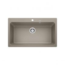 Blanco - Naya Xl 9 Silgranit - Evier de Cuisine à Encastrer - Marron Clair - Granit 521819