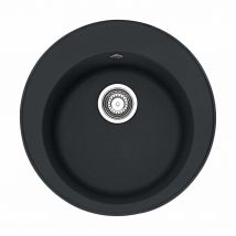 Franke - Rotondo Fragranit+ Rog610-51 - Evier de Cuisine à Encastrer - Noir - Granit 953702