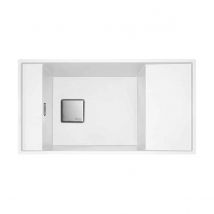 Franke - Fresno Fragranit+ Fng111-86 - Evier De Cuisine Sous Plan - Blanc - Granit 957472