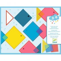 DJECO - Magische vierkantjes - creëren met herbruikbare puffy stickers
