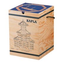 Kapla - Houten Kapla kist met 280 plankjes met blauw kunstboek