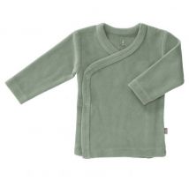 Fresk - Tof wikkelvestje in velours - Forest green 6-12 maanden