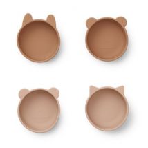 Liewood - Set van 4 siliconen bowls Iggy - Tuscany rose mix