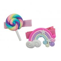 Great Pretenders - Hairclips - Lollypop & Rainbow