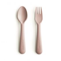 Mushie - Vork en lepel - Blush