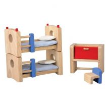 Plan Toys - Schattige poppenhuis kinderkamer - Neo