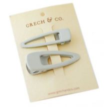 Grech & Co - Lichte set van 2 haarclips - Buff