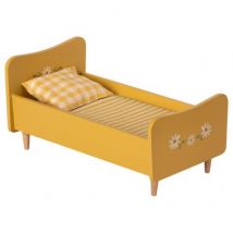 Maileg - Maileg Houten bed - Mini - Yellow
