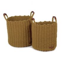 Kidsdepot - Set met 2 manden Korbo - Large - Oker