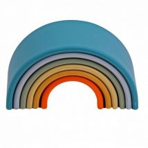 Dena - Siliconen speelset 6 Rainbow - Nature