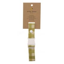 Sticky Lemon - Borstriem - Colourblocking - Gingham - Pear green