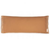 Nobodinoz - Vera Eyelet groot kussen - 30x70cm - Sienna Brown