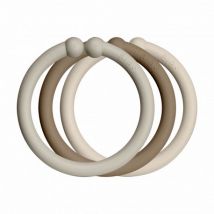 BIBS - Set van 12 BIBS loops - Sand, Dark Oak & Vanilla
