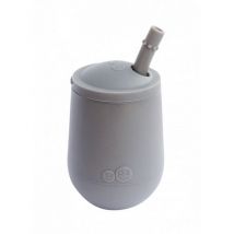 EZPZ fun - Mini Cup bekertje met deksel en rietje - Gray