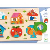 DJECO - Toffe houten inlegpuzzel - Coucou-house