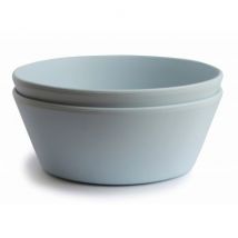 Mushie - Set van 2 ronde bowls - Powder Blue