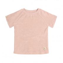 Laessig - T-shirt in terry badstof - Powder pink 74/80