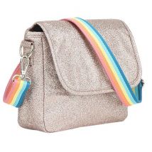 Caramel & Cie - Glitter schoudertasje - Cuivre Paillette