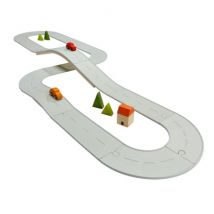 Plan Toys - Plan Toys - Wegen-bouwset Rubber Road & Rail - Large Set