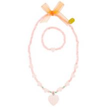 Souza for Kids - Souza for Kids - Ketting + armband Lysette - hartjes - lichtroze