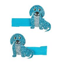 Souza for Kids - Souza for Kids - Haarspeldjes Veera - hond - blauw - Set van 2
