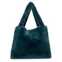 Studio Noos - Mom-bag tas - Petrol blue faux fur