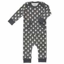 Fresk - Pyjama uit biokatoen - Pineapple Antraciet Newborn