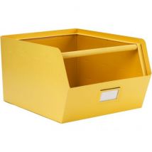 Kidsdepot - Metalen opbergbak original yellow