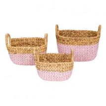 Kidsdepot - Mooie set van 3 manden - Ty pink