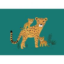 Petit Monkey - Postkaart - Cheetah & welpen