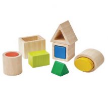 Plan Toys - Interessante Geo blokkenpuzzel