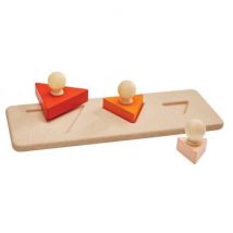 Plan Toys - Kleurrijke puzzel driehoeken
