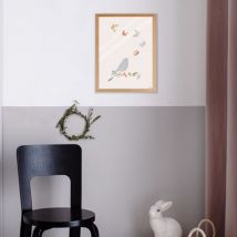 MIMI'lou - Poster mit Holzrahmen - Butterflies (30x40)