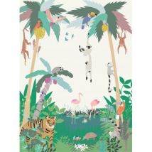 MIMI'lou - Panorama Tapete - Jungle creme
