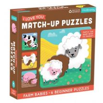 Mudpuppy - Puzzle Match Up - Bauernhof Babys