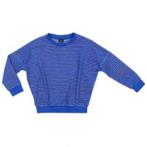 mundo melocoton - Oversized Pullover Terry Stripes - Palace blue - Kids