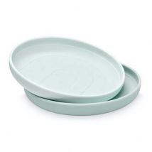 Cam Cam Copenhagen - Set mit 2 Tellern plates Rainbow - Blue mix