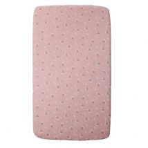 mundo melocoton - Spannbettlaken - Pink heather - 60x120 cm