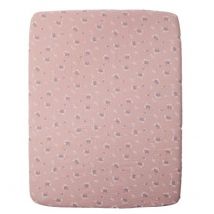 mundo melocoton - Spannbettlaken - Pink heather - 75x95 cm