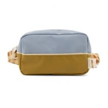 Sticky Lemon - Fanny-Tasche large - Colourblocking - Blueberry + willow brown + pear green