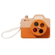 Petit Monkey - Holz Kamera - Orange